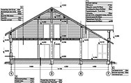 Проект загородного дома. Разрез  